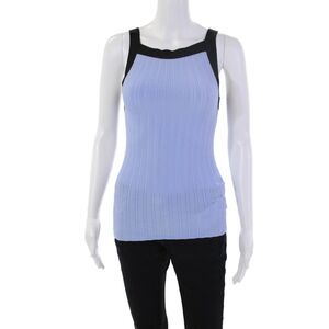 N 21 Womens Textured Sleeveless Ribbed Knit Tank Top Purple Size EUR 38